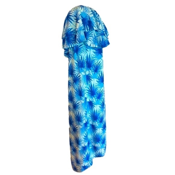 Vineyard Vines One Shoulder Electric Palm Dress Size 4 NWT - Picture 3 of 13